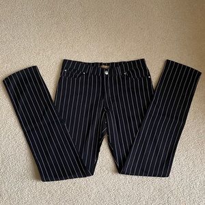 UK Brand ‘Run & Fly’ black jeans white stripes